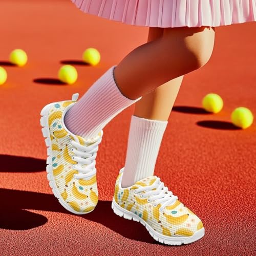 Boys Girls Sneakers Athletic Running Tennis Sport Shoes Non-Slip Lace-Up Lightweight Shoes Athletic Sport Breathable Sneakers for Litter Kids US 11-54