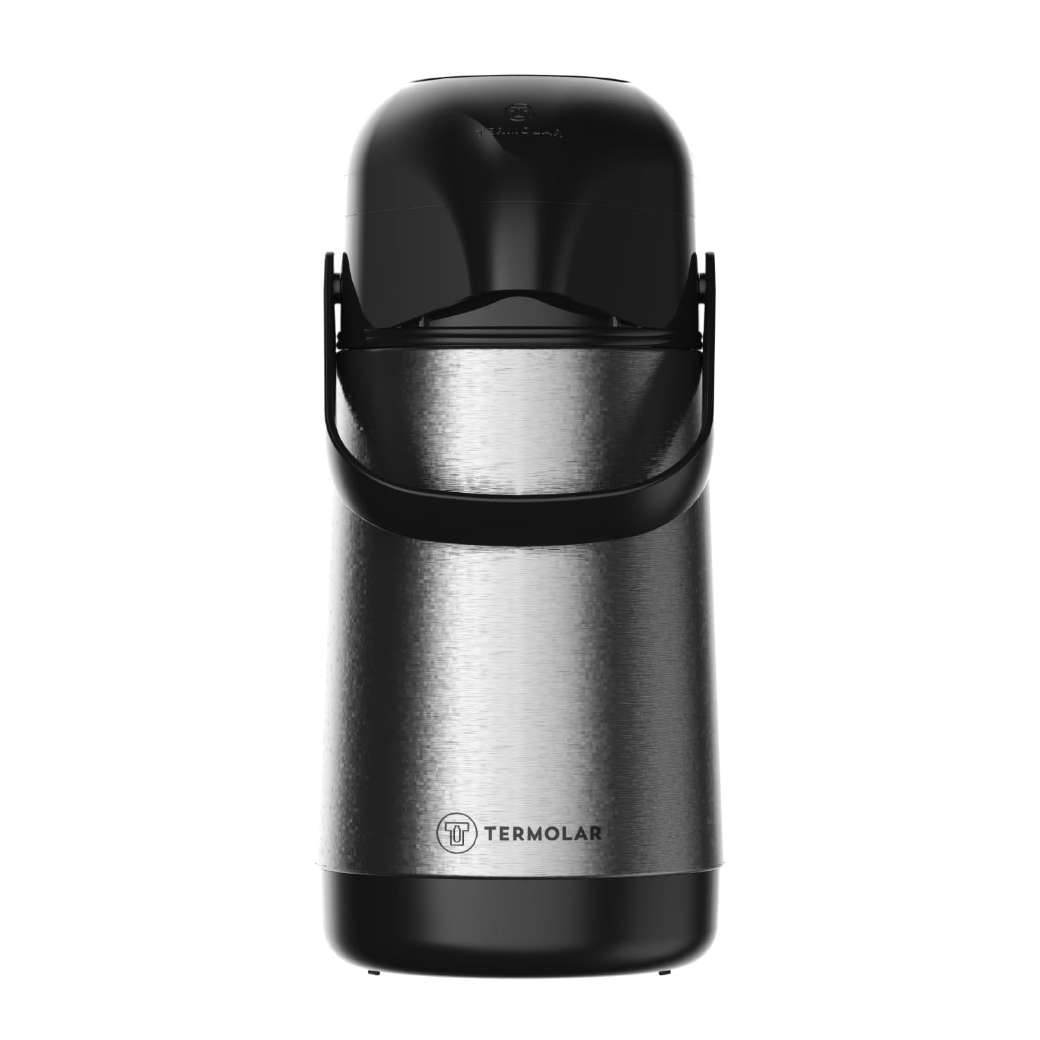 TermolarLUMINA PUMP GLASS VACCUM FLASK AIRPOT, Heavy Duty and , Easy to pour and easy to clean Spout, Thermal Insulation, For Indoor and Outdoor Use SILVER 500ML