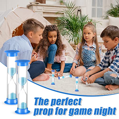 48 Pcs 2 Minute Sand Timer For Classroom Hourglass Sand Clock Plastic Small Hourglass Timer Toothbrush Timer For Kids Teacher School (Blue) #TOP4