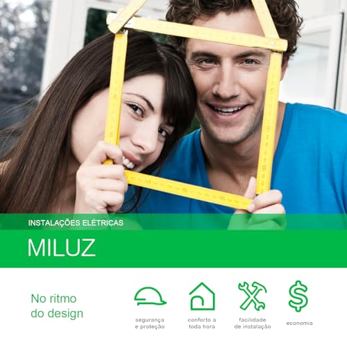 Conjunto Miluz Schneider 3 interruptores simples 10a 250v branco s3b62210