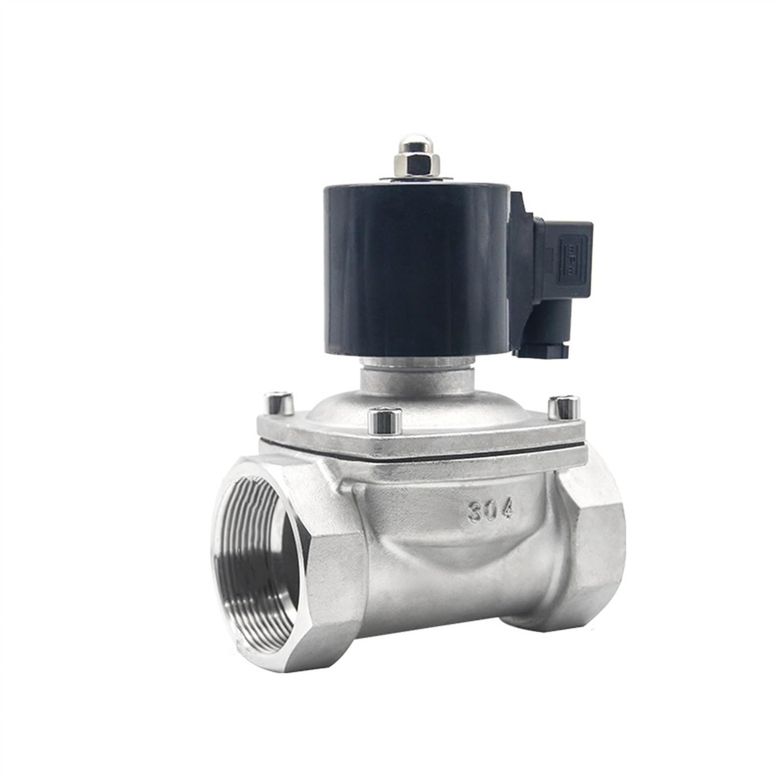JNVFTCUX 1-1/2 Stainless Steel Normally Closed Water Solenoid Valve 24v 110v NBR Seal 1Pcs(24vac,BSP)