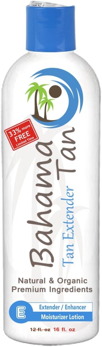 Tan Extender Organic & Natural, Large 16 oz. Tan Extending Lotion works to extend the life of your existing tan whether from a tanning bed, self tanner, or natural sun light. Face & Body.