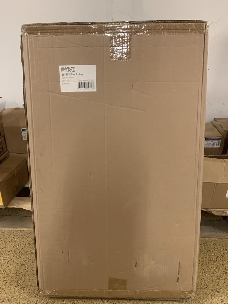 ESSVE ESSBOX+ Roll-It Transportwagen, klappbarer Systemwagen bis 125 kg, leicht & stabil, für Organize-It und Store-It, Aluminium & Kunststoff, Baustellenwagen, Made in Sweden