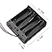 8PCS 4 AA Battery Case Holder with Lead Wire Bundle Switch Cover and Screws, DIY Battery Storage Boxes, AA Charging 4 Bay Cell Battery Holder, 4 Slots in Parallel Plastic Batteries Case with Pin