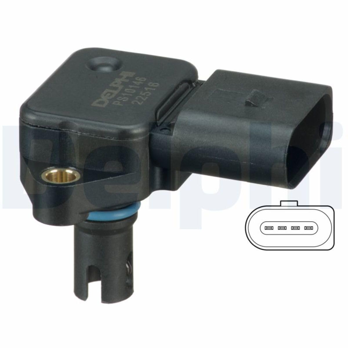 DELPHI PS10146 Ladedrucksensor Kompatibel mit VW Golf IV Schrägheck 1J1 036906051 036906051D