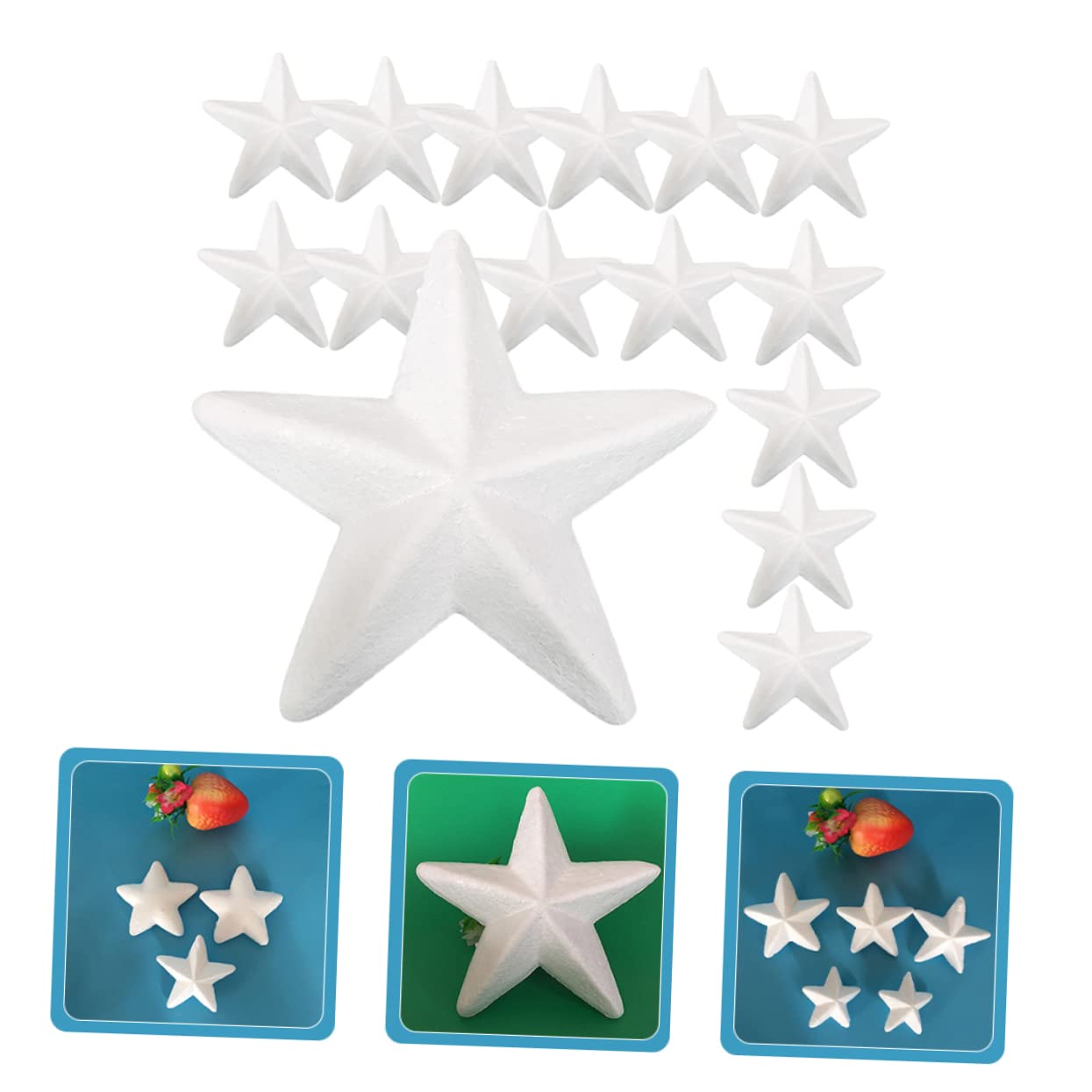 PRETYZOOM 40pezzi Decorazioni Natalizie Forma di Stella per Fai da Te Abbellimenti Unici per Albero di Natale e Crafting Creativo
