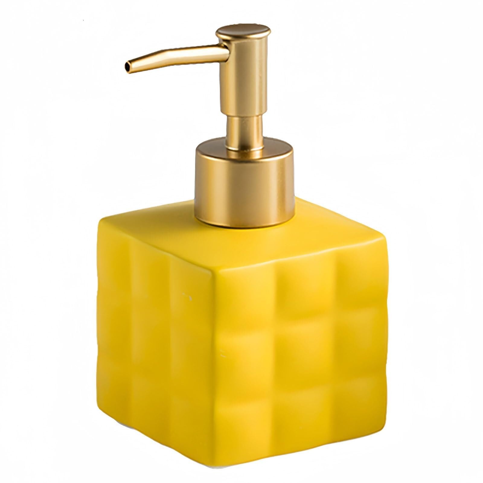 Hand Lotion Dispenser Hand Soap Shampoo With Empty Pump For Bathroom Dish for Bathroom(Yellow)