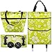 WINSDL Borsa Shopping con Ruote, Borsa Pieghevole su Ruote per Supermercato Viaggio Casa Campeggio, Comoda e Pratica (45×40 cm)