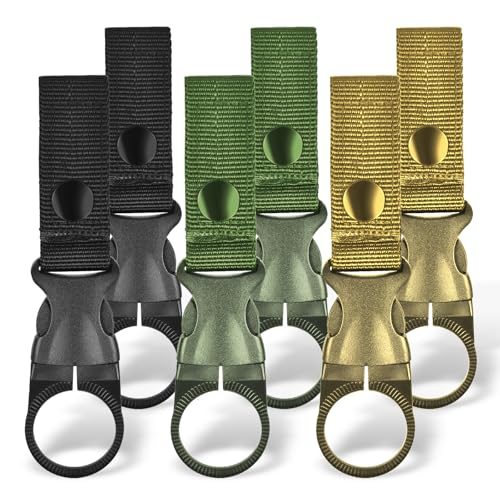YERGOFE Hanging Bottle Buckle Clip Carabiner - 6 Pcs