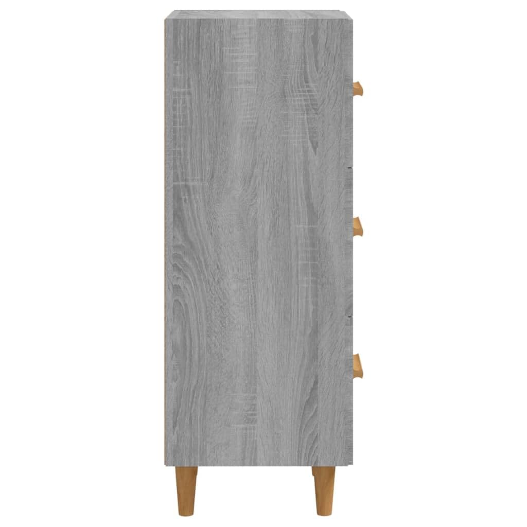 vidaXL Buffet Armoire de Rangement Organisateur de Maison Meuble de Rangement Armoire de Salon Sonoma Gris 34,5x34x90 cm Bois d'Ingénierie