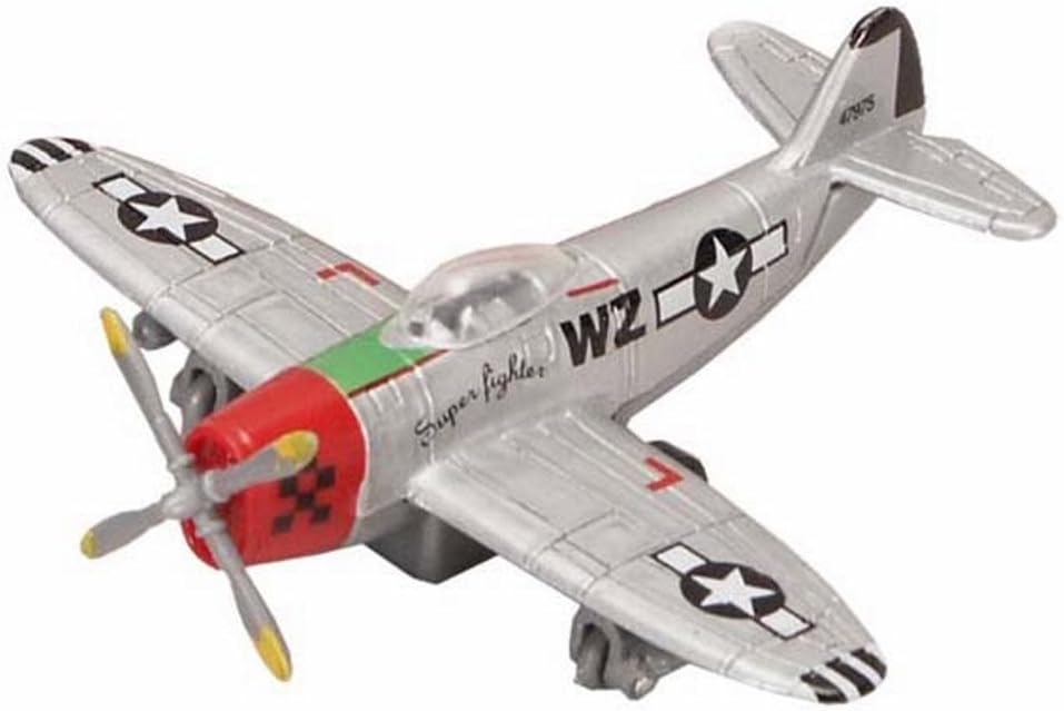 Vintage Aircraft Diecast Car Package - Box of 12 Assorted 4.75 Inch Scale Diecast Model Cars