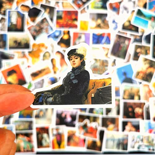 Aspcsmomt 104 Pcs Famous Art Painting Stickers Pack,Aesthetic Stickers For Laptop Phone Water Bottles Bike Scapbook Computer,Waterproof Vinyl Artist Decals #TOP4