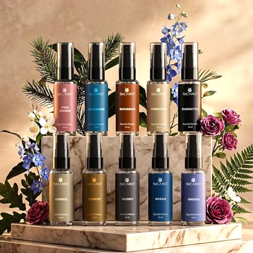 Image of Premium Perfume Gift Set Pack of 10 EDP 10ml Each Long Lasting Luxury Perfume Eau de Parfum (100 ml, Unisex)