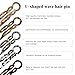 3PCS U-Shaped Hair Pins for Women Non-Slip Hair Clips for Fine Thin Hair, Lightweight & Gentle on Hair, French Twist Hair Accessories