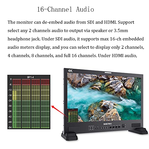 Image of 21.5 inch 3D LUT Broadcast Studio Monitor 3G-SDI 4K HDMI Full HD 1920x1080 LUT215