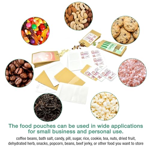 Bolsas de papel kraft con ventana para organizar snacks y frutos secos en tu cocina ordenada 5
