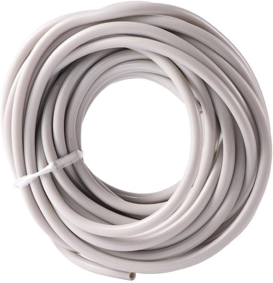 10M/20M 1/4" PVC Water Hose - 4/7mm Micro Drip Irrigation Tubing, Kink-Resistant Garden Water Pipe for Greenhouse/Flower Bed(20m)