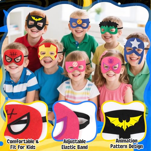 KUBUSFLY Capa de Superhéroe para Niños 8 pzas miniatura 5