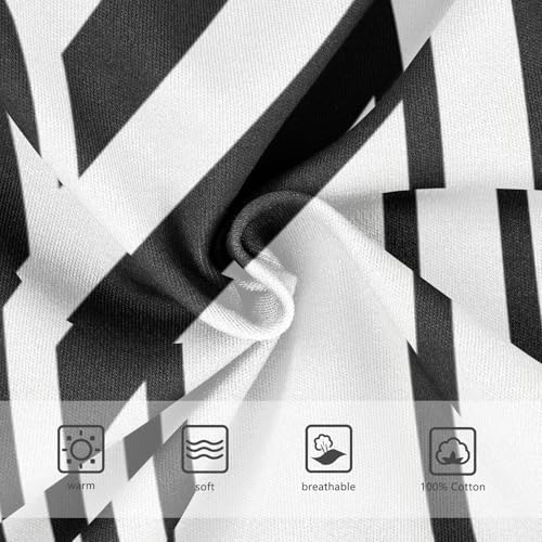 KLL Black and White Stripes Cartoon Toddler Boys Soft Training Underwear Breathable Undies3