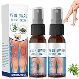 2 Stück Timilk VeinGuard Kräuterspray, Professional Veinhealing Krampfadern Spray, Timilk Krampfadern Beruhigendes Spray, Varicose Veins, Verbessern Sie Aussehen der Beine und Durchblutung