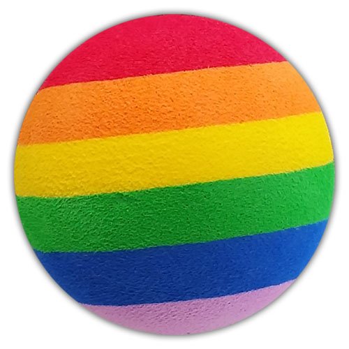 Tenna Tops Rainbow Colors Car Antenna Topper/Antenna Ball/Auto Mirror Dangler