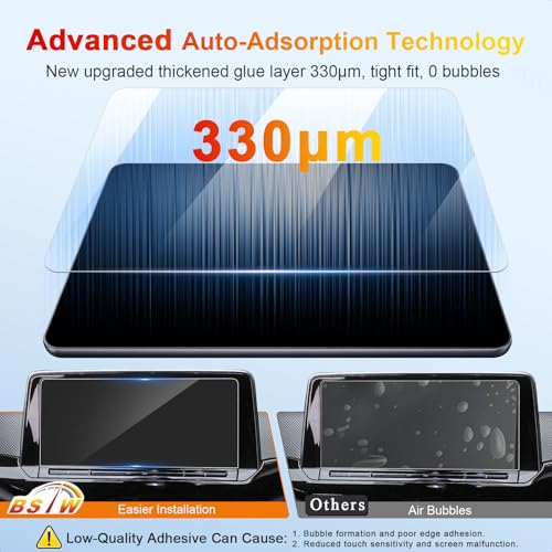 BSTW for 2024 VW Atlas Screen Protector for 2024 2025 Volkswagen Atlas Cross Sport/Atlas Peak Edition SE with Technology/SEL Premium R-Line 12" Display Tempered Glass Protective Film by BSTW - Image 6