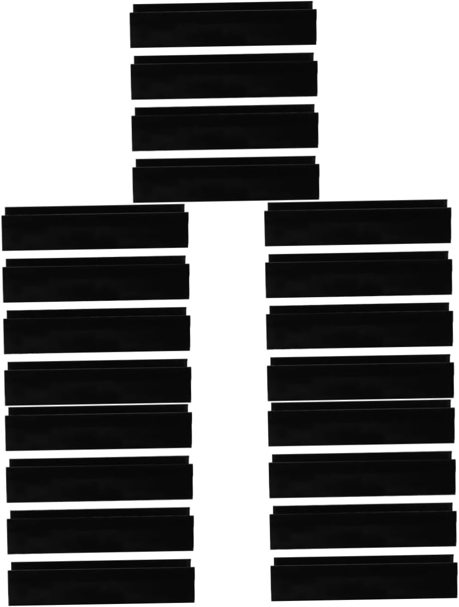 Mipcase 20pcs Pet Gate Grooves for Girl Gates Indoor Fencing Accessory for Stairs and Doorways Reinforcement Tool for Dogs and Boy Girl Black