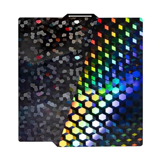 ⚡ IdeaFormer-3D Holographic PEG Build Plate for Bambu Lab X2D P2S P1S P1P X1C X1 A1, Rainbow Hex Glow+Water Cube Smooth Spring Steel Effect Sheet X2D P2S P1S X1C A1 Bed Plate for Bambu Labs 256x256mm