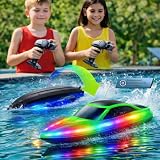 Cirmine lot de 2 bateaux brushed, LED et 4 batteries 1200 mAh photo 4