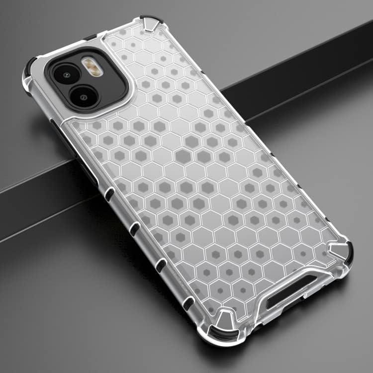Image of Lustree TPU Honey Comb Armor Shock Proof Back Cover for for Redmi A1 (Transparent)