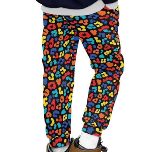 Colorful Kids Casual Sweatpants with Pockets for Age 4-15 Years3