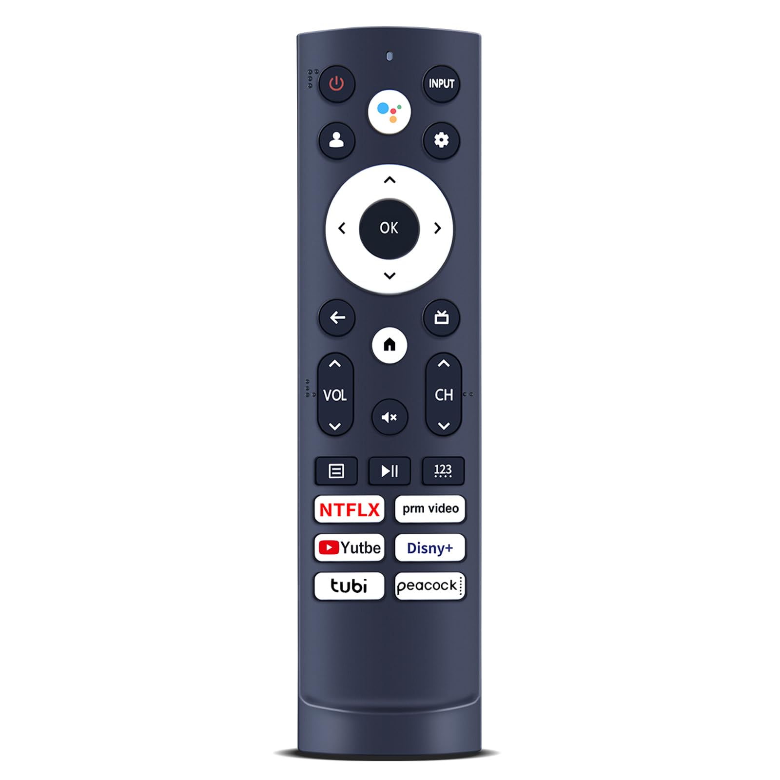 PZL New ERF3M90H Replacement Remote Control for Hisense Smart Google TV 55U7K 43A6H 55A6H 65A6H 75A6H 50A6H 55U6H 65U6H 50U6H 75U6H 65U8H 75U8H (No