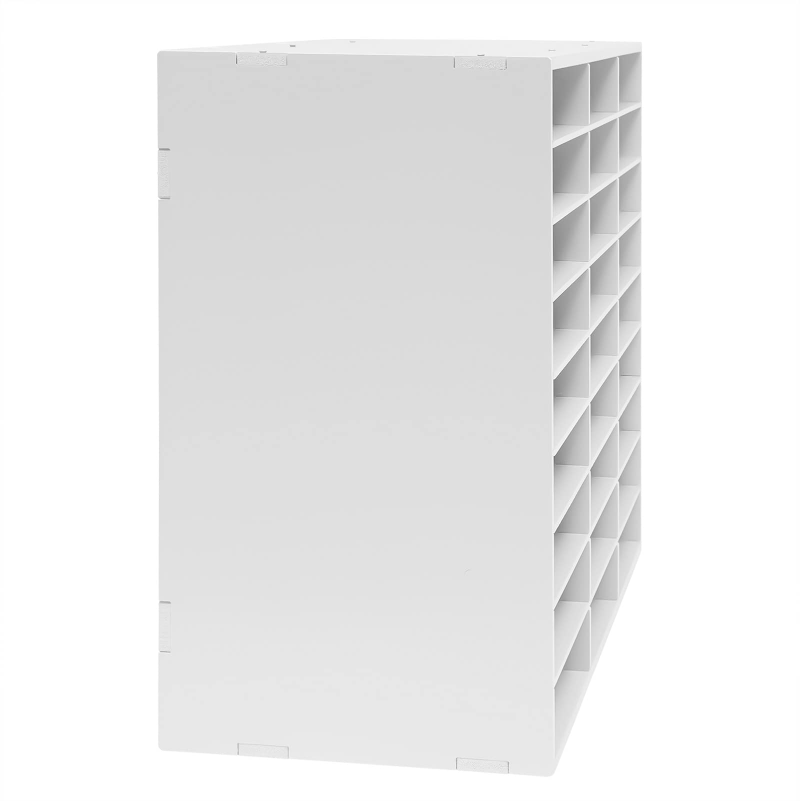 27 slot per scrivania in PVC, capacità di carico 50 kg, sistema di organizzazione per documenti da scrivania, organizer da scrivania in formato A4 impilabile