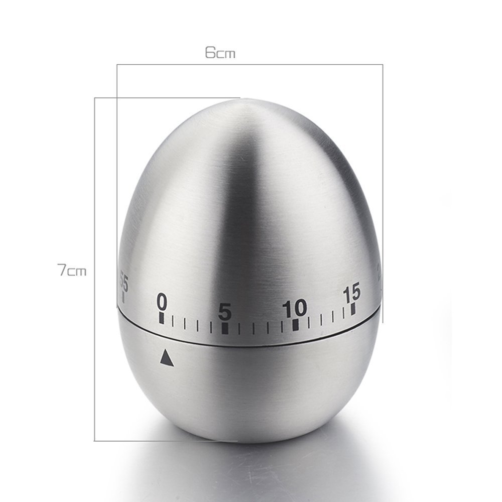 Timer Meccanico A Forma Di Gufo – Contaminuti Analogico Da 1 A 55 Minuti In ABS, Senza Batterie, Per Cucina, Uova E Biscotti (Arancione)