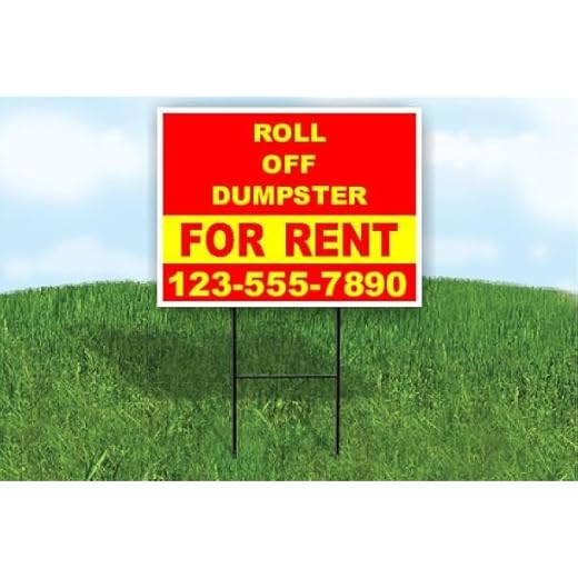 Customizable Yard Sign for Rentals