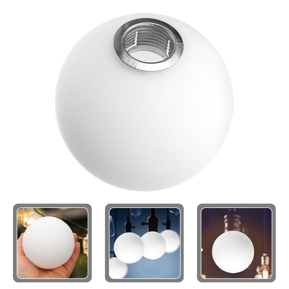 Beaupretty Ronde glazen lampenkap wit mat glazen bol licht Beaupretty Ronde glazen lampenkap wit mat glazen bol licht