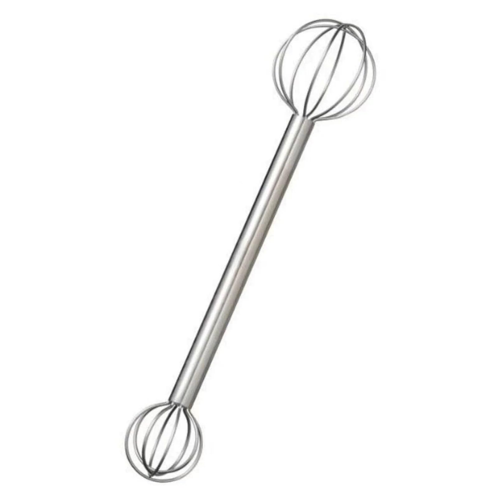 XuQiZZpp Accurate Soup Scoops Double Stirring Heads 304 Nonrust Steel Kitchen Utensils Soups Mixing Spoon