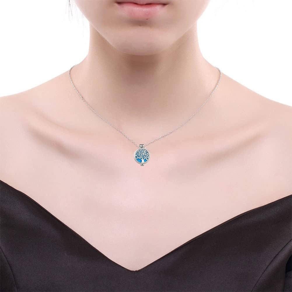 2 Ciondoli Per Diffusore Oli Essenziali In Acciaio Inox Con 20 Feltri Di Ricambio - Idea Regalo Perfetta Per Aromaterapia - 4