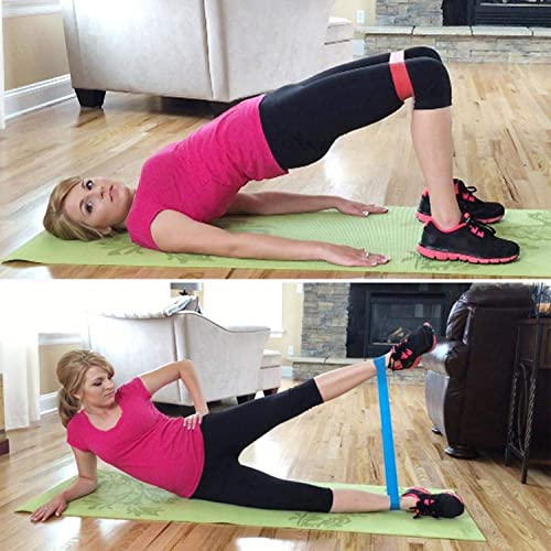 Image of Concepta 5 Piece Gym Power Resistance Band Set for Workout, Resistance Band for Exercise, Resistance Band for Pull ups, tricep, Legs, Rubber Tube with Door Anchor and Hook(Multicolor)