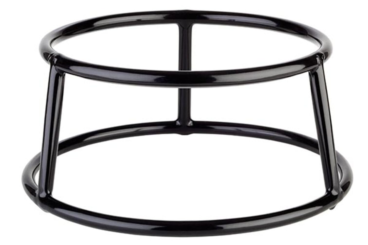 APS 33269 Support de Buffet « Multi Round », Support à Assiettes, à Coupes, avec revêtement antidérapant (PVC), Ø 15,5 ou 18 cm, Hauteur 8 cm, métal, Noir