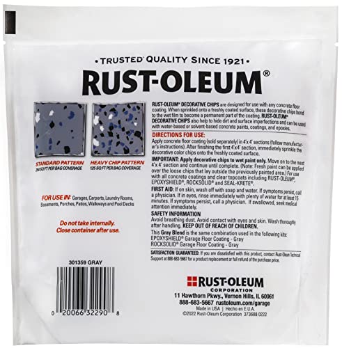 Rust-Oleum 301359 Decorative Color Chips, Gray Blend, 1Lb #TOP3