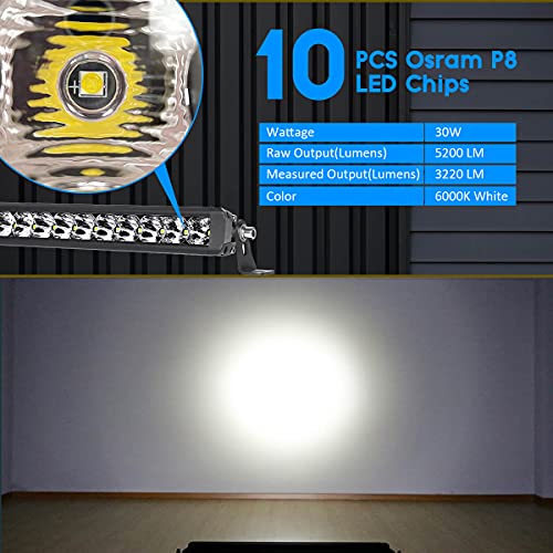 Lasfit 12 Inch Light Bar & 3 Inch 18Y Tir Led Pods #TOP2