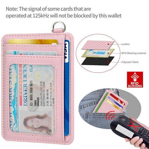 Image of Slim Minimalist Front Pocket Wallet, RFID Blocking Credit Card Holder Wallet with Detachable D-Shackle for Men Women