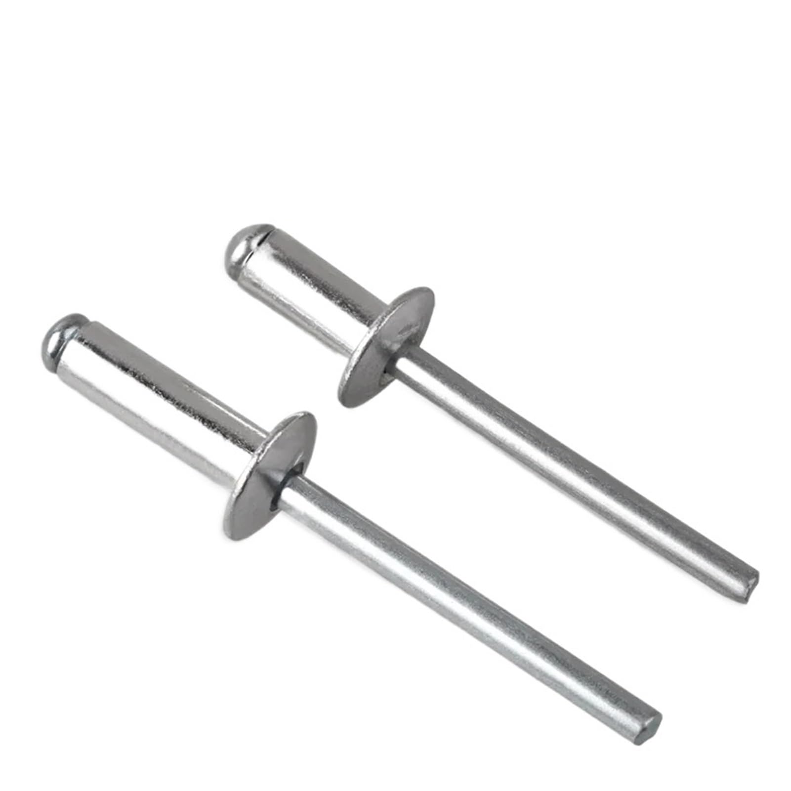 remaches ciegos, Remache ciego de cabeza redonda aluminio, M2,4,8, M3,2,6, M4, M5, M6, mandril acero, ancla tracción, escape tipo cúpula(6mm,M2.4 (50Pcs))