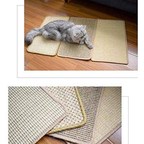 TEHAUX Gato Arranhando Mat-Zero Pet Pad Tapete Scratcher Gato Natural De Sisal Gato Moagem Garras Pr