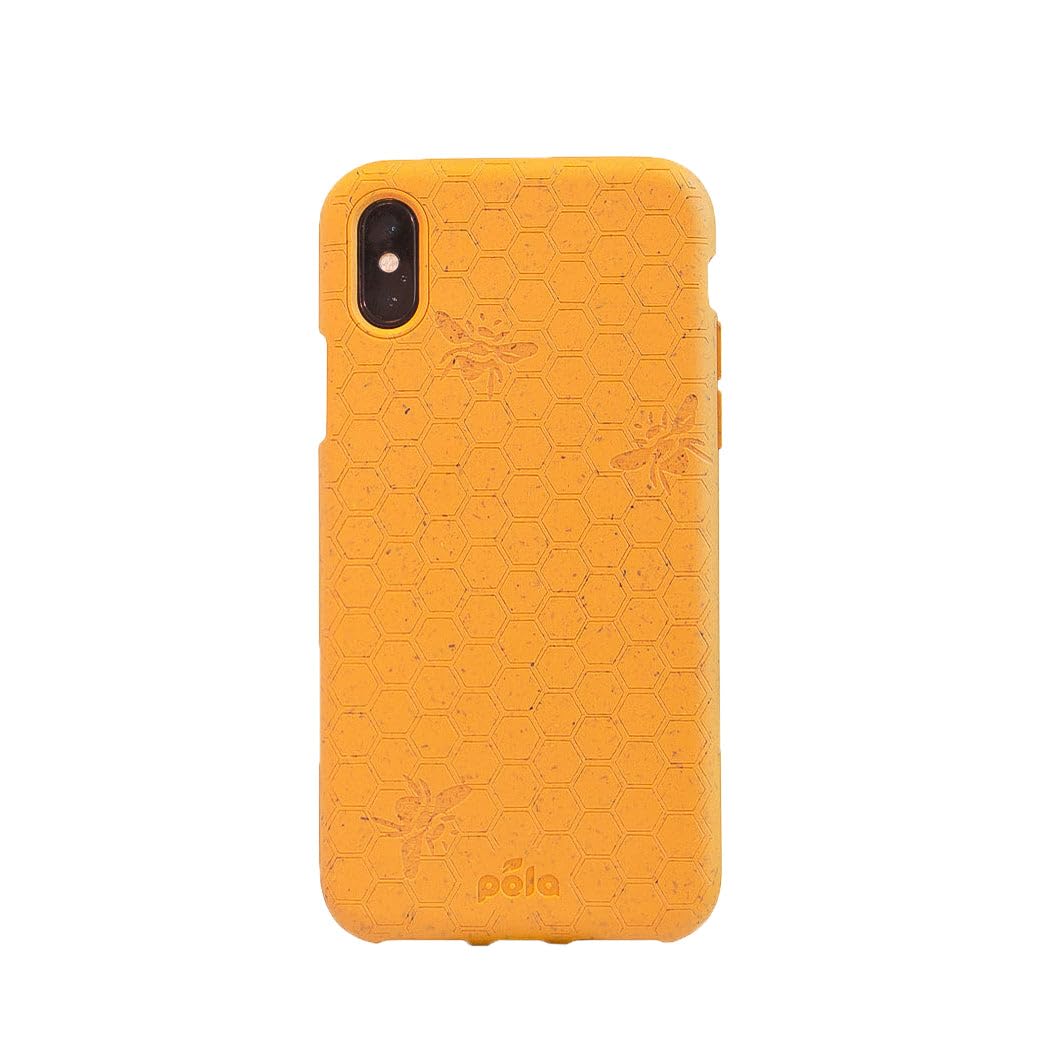 Pela: Phone Case for iPhone X - Compostable Alternative to Traditional Plastics - Phthalate and BPA Free - Precise Cuts for Charger, Speakers, Volume and Power Buttons