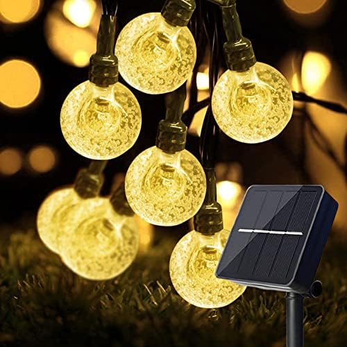 Solar Lichterkette Aussen Wetterfest, 60 LED 13,2M 43,3Ft 8 Modi IP65