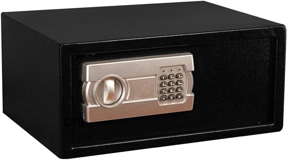 Safes Digital Steel Construction inch Anti-Theft Belt 2 Emergency Key Black Safebox Safe