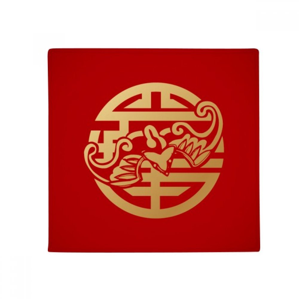 Tapis de sol pour cuisine et entrée ronde 80cm motif chine pour un accueil chaleureux