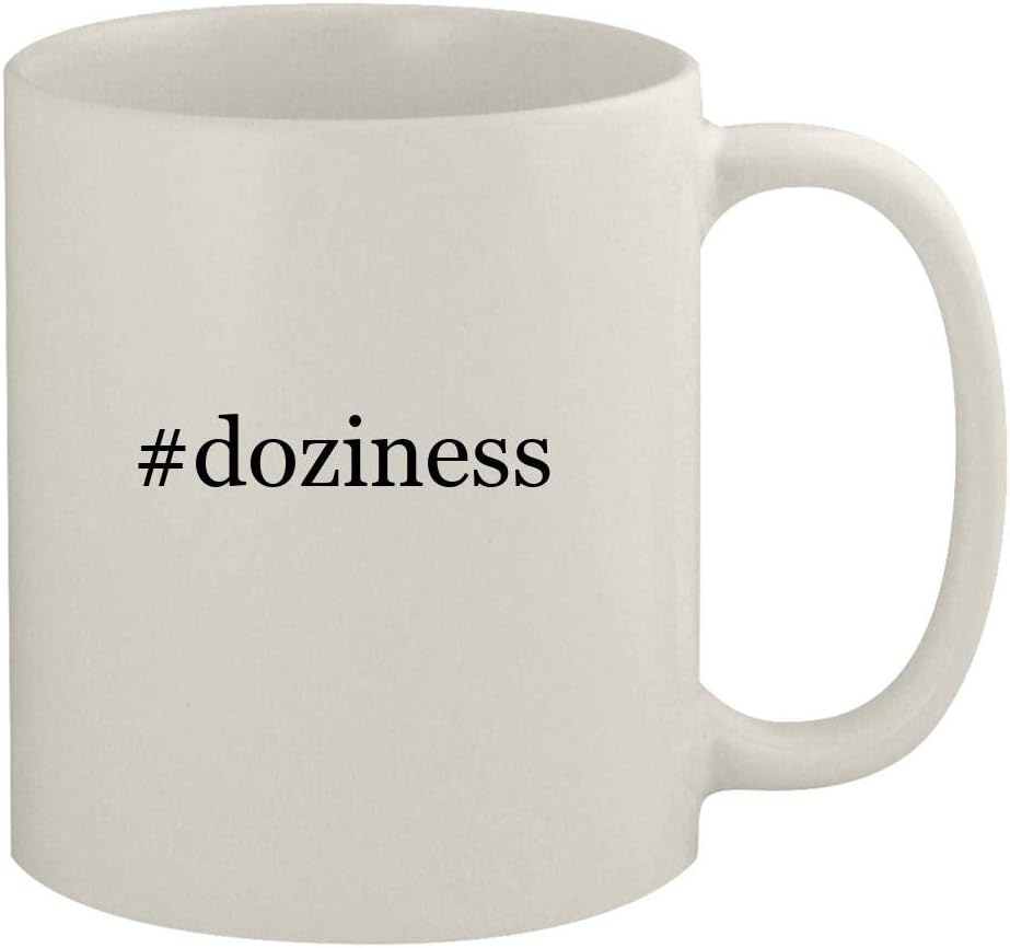 #doziness - 11oz Ceramic White Coffee Mug, White
